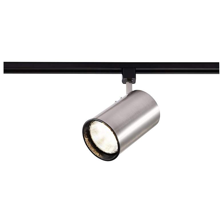 Nuvo Brushed Nickel R30 Straight Cylinder Track Head - #74M56 | Lamps Plus