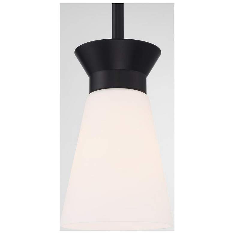 Image 3 Nuvo Caleta 4 1/4" Wide Black 1 Light Mini Pendant more views