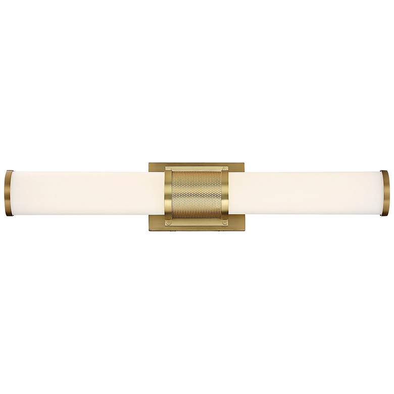Image 1 Nuvo Caper 24" Wide Brushed Brass with Frosted Lens LED Vanity Light
