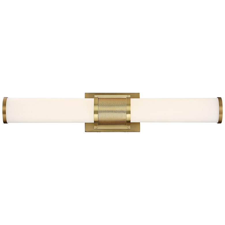 Image 1 Nuvo Caper 24 inch Wide Brushed Brass with Frosted Lens LED Vanity Light