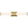 Nuvo Caper 24" Wide Brushed Brass with Frosted Lens LED Vanity Light
