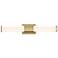Nuvo Caper 24" Wide Brushed Brass with Frosted Lens LED Vanity Light