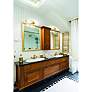 2_Nuvo Caper 24" Wide Brushed Brass with Frosted Lens LED Vanity Light more views