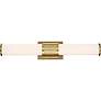 3_Nuvo Caper 24" Wide Brushed Brass with Frosted Lens LED Vanity Light more views