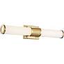 4_Nuvo Caper 24" Wide Brushed Brass with Frosted Lens LED Vanity Light more views