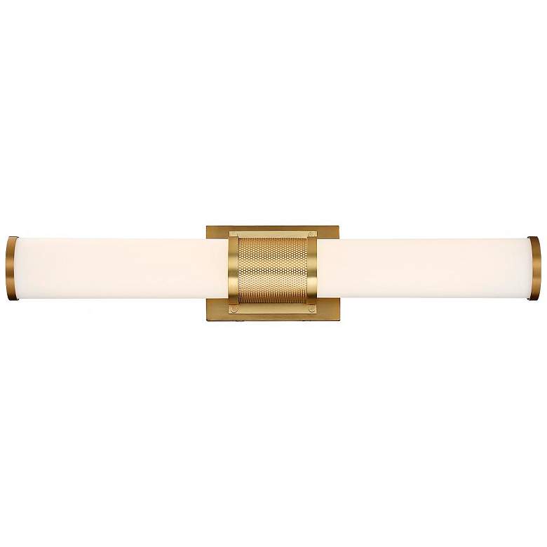 Image 5 Nuvo Caper 24" Wide Brushed Brass with Frosted Lens LED Vanity Light more views