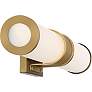5_Nuvo Caper 24" Wide Brushed Brass with Frosted Lens LED Vanity Light more views