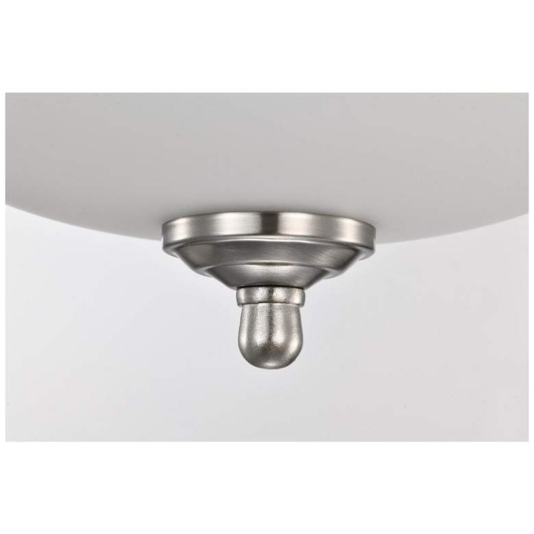 Image 7 Nuvo Center Lock 13" Brushed Nickel LED Ceiling Light more views