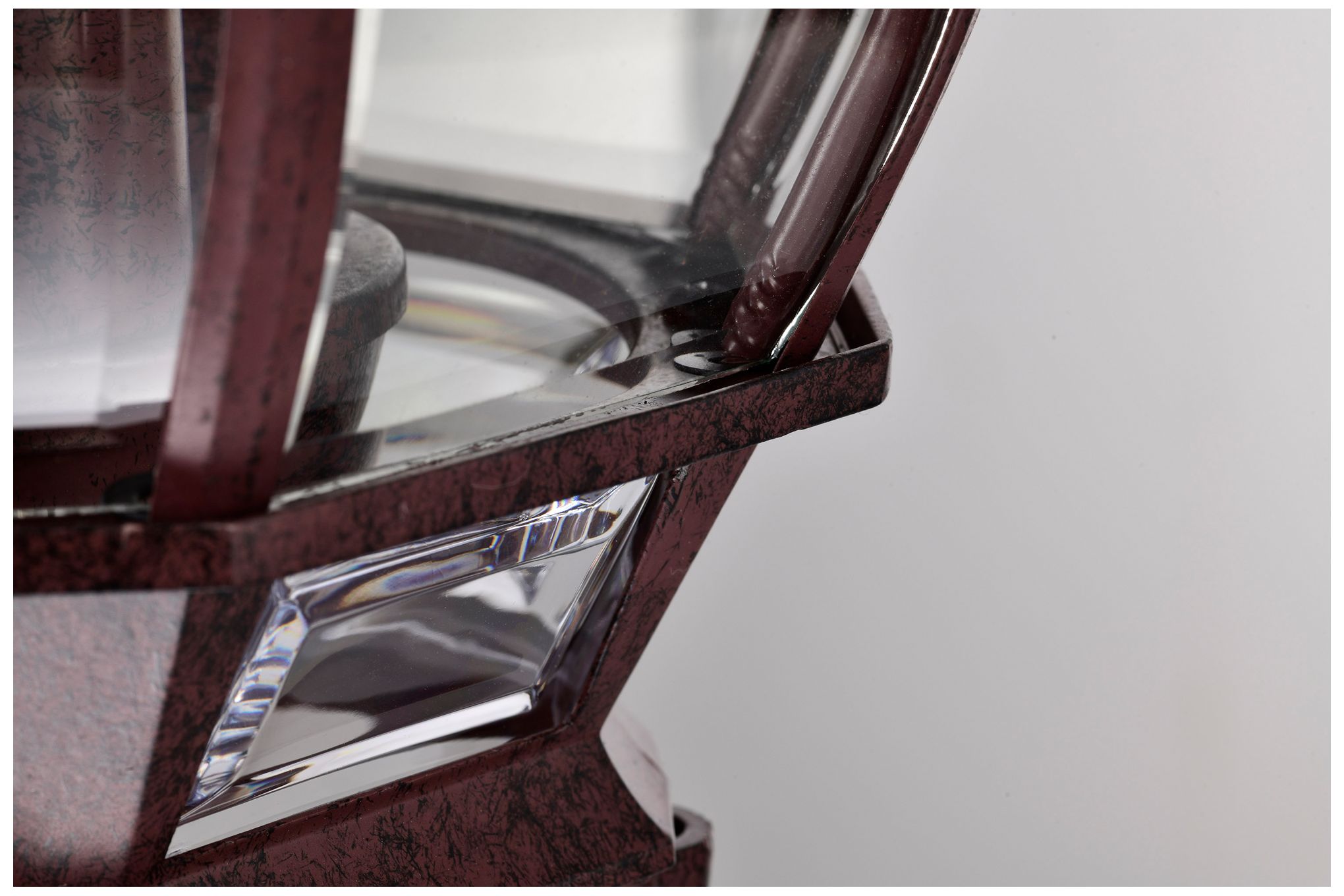 Image 5 Nuvo Central Park 21" High 3-Light Beveled Glass and Bronze Post Light more views