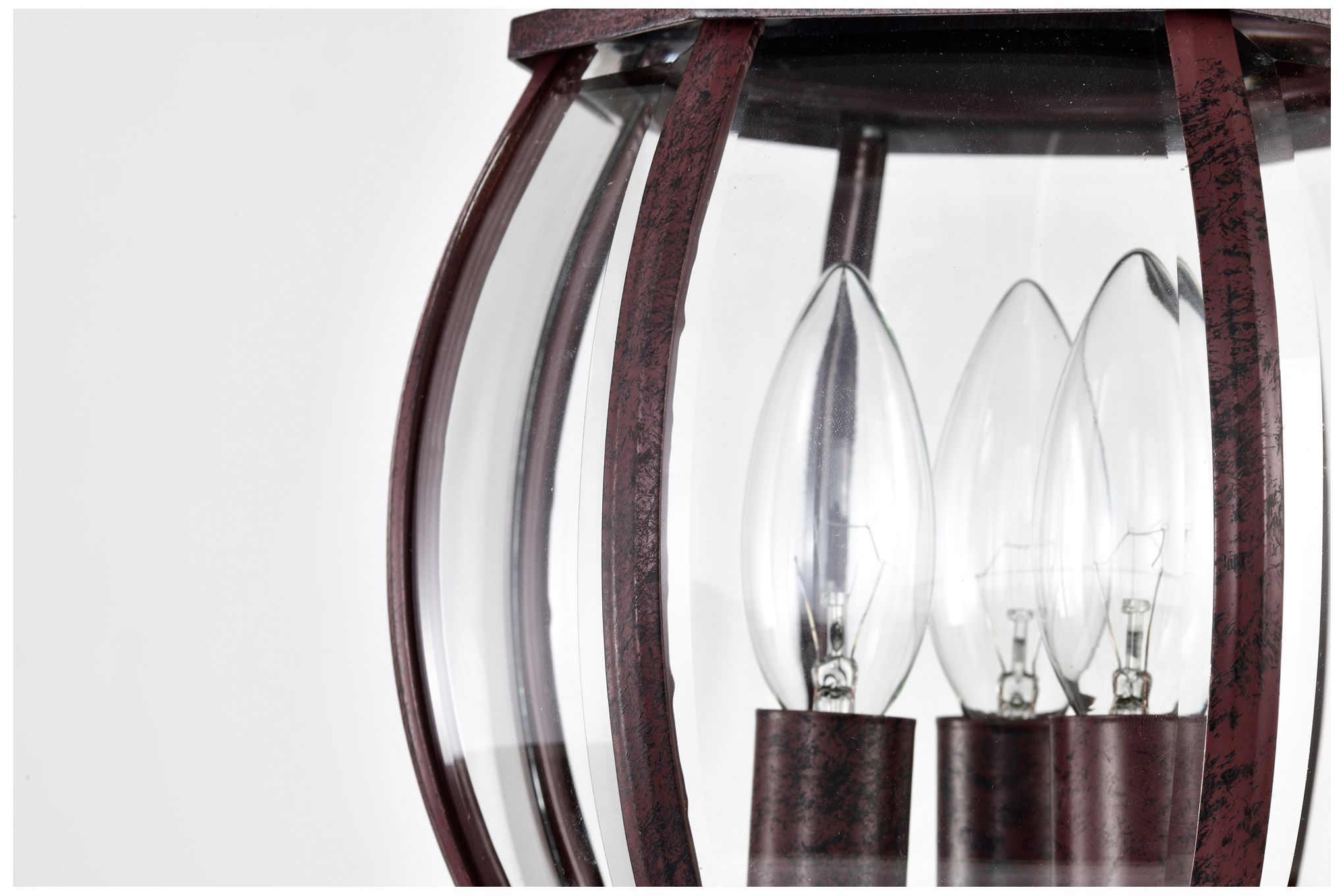 Image 7 Nuvo Central Park 21" High 3-Light Beveled Glass and Bronze Post Light more views