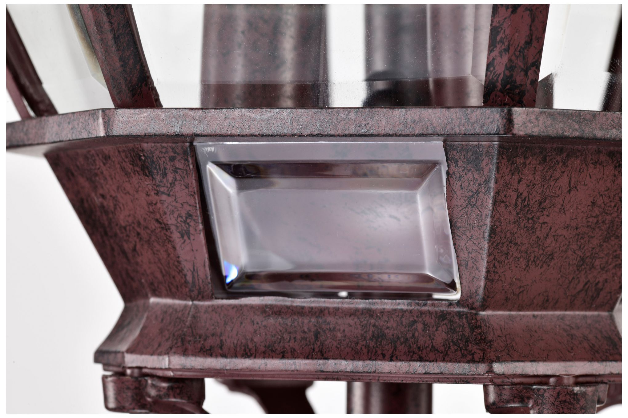 Nuvo Central Park 21" High 3-Light Beveled Glass and Bronze Post Light