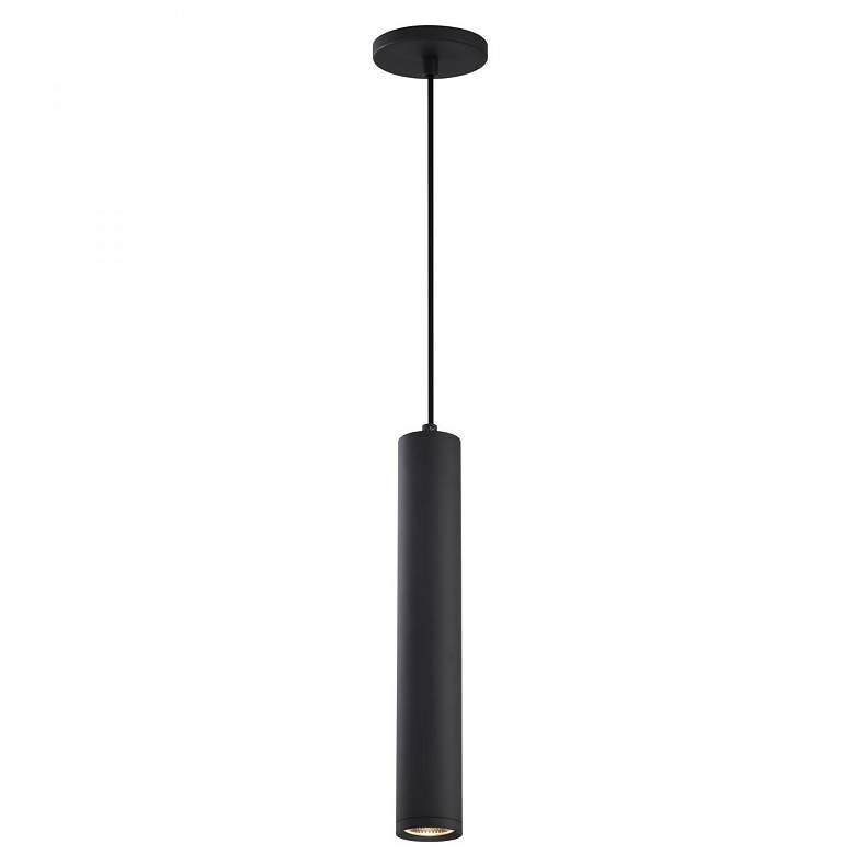 Image 3 Nuvo Century 2 1/2" Wide Matte Black LED Pendant more views