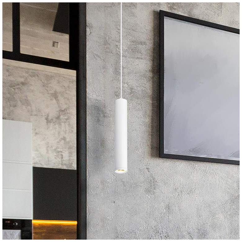 Image 1 Nuvo Century 2 1/2" Wide Matte White LED Pendant
