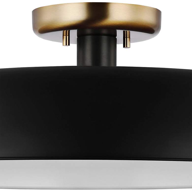 Image 4 Nuvo Colony 24" Wide Matte Black/Brass 1 Light Large Ceiling Light more views