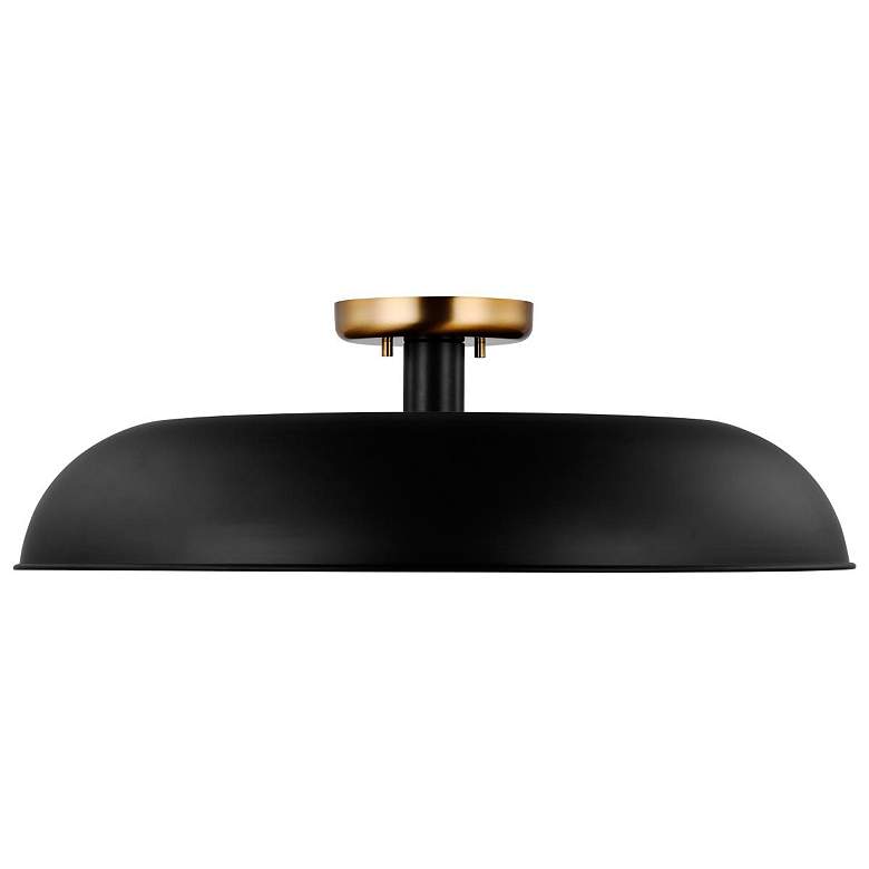 Image 6 Nuvo Colony 24" Wide Matte Black/Brass 1 Light Large Ceiling Light more views