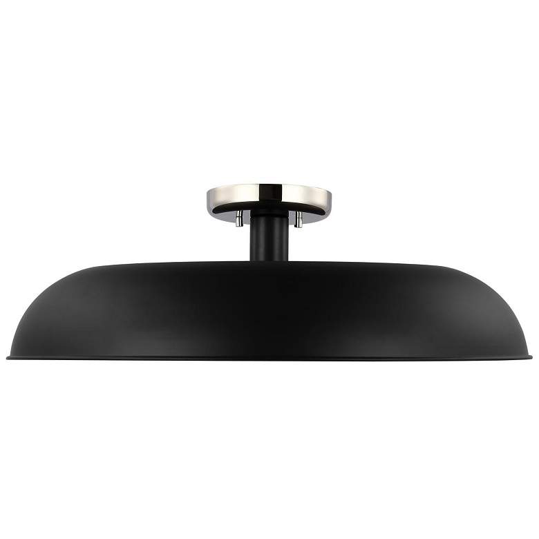 Image 1 Nuvo Colony 24" Wide Matte Black/Nickel 1 Light Large Ceiling Light