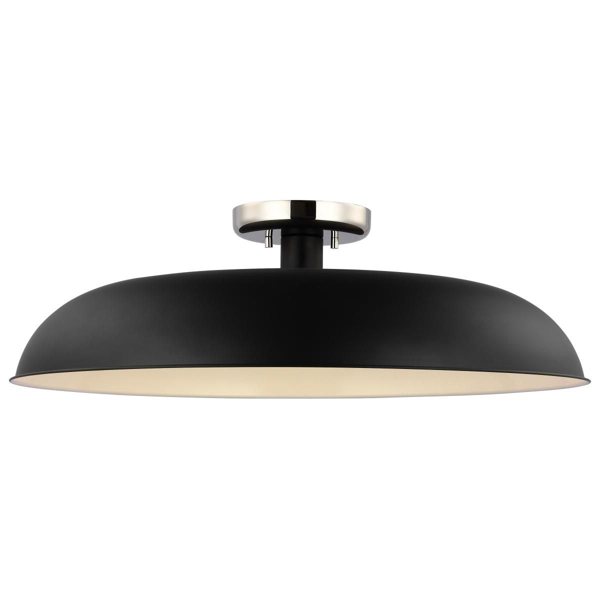 Image 3 Nuvo Colony 24" Wide Matte Black/Nickel 1 Light Large Ceiling Light more views