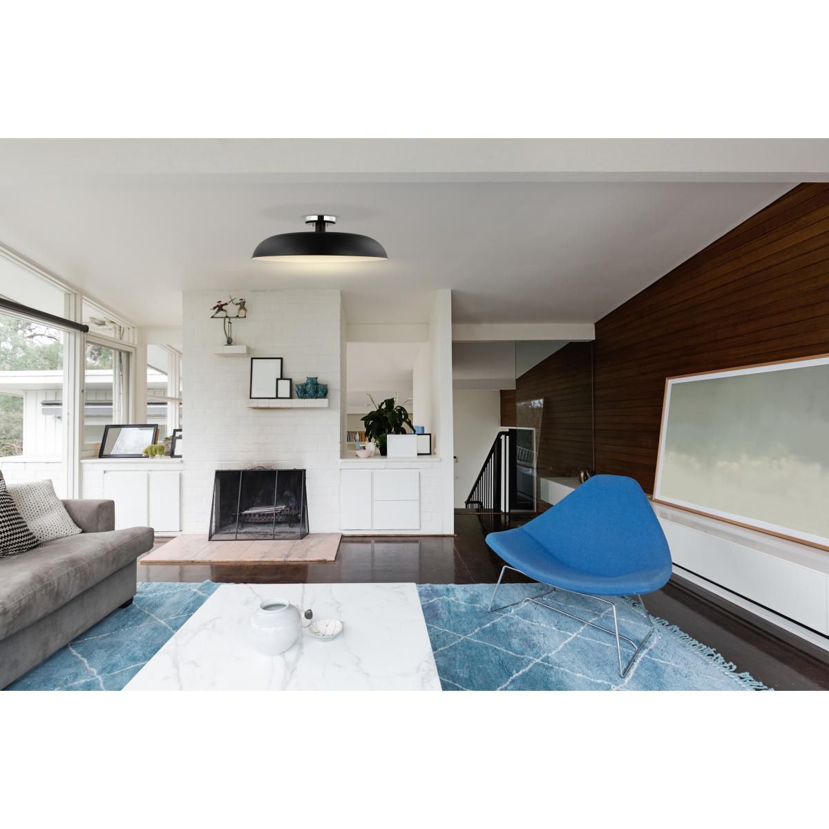 Image 5 Nuvo Colony 24" Wide Matte Black/Nickel 1 Light Large Ceiling Light more views