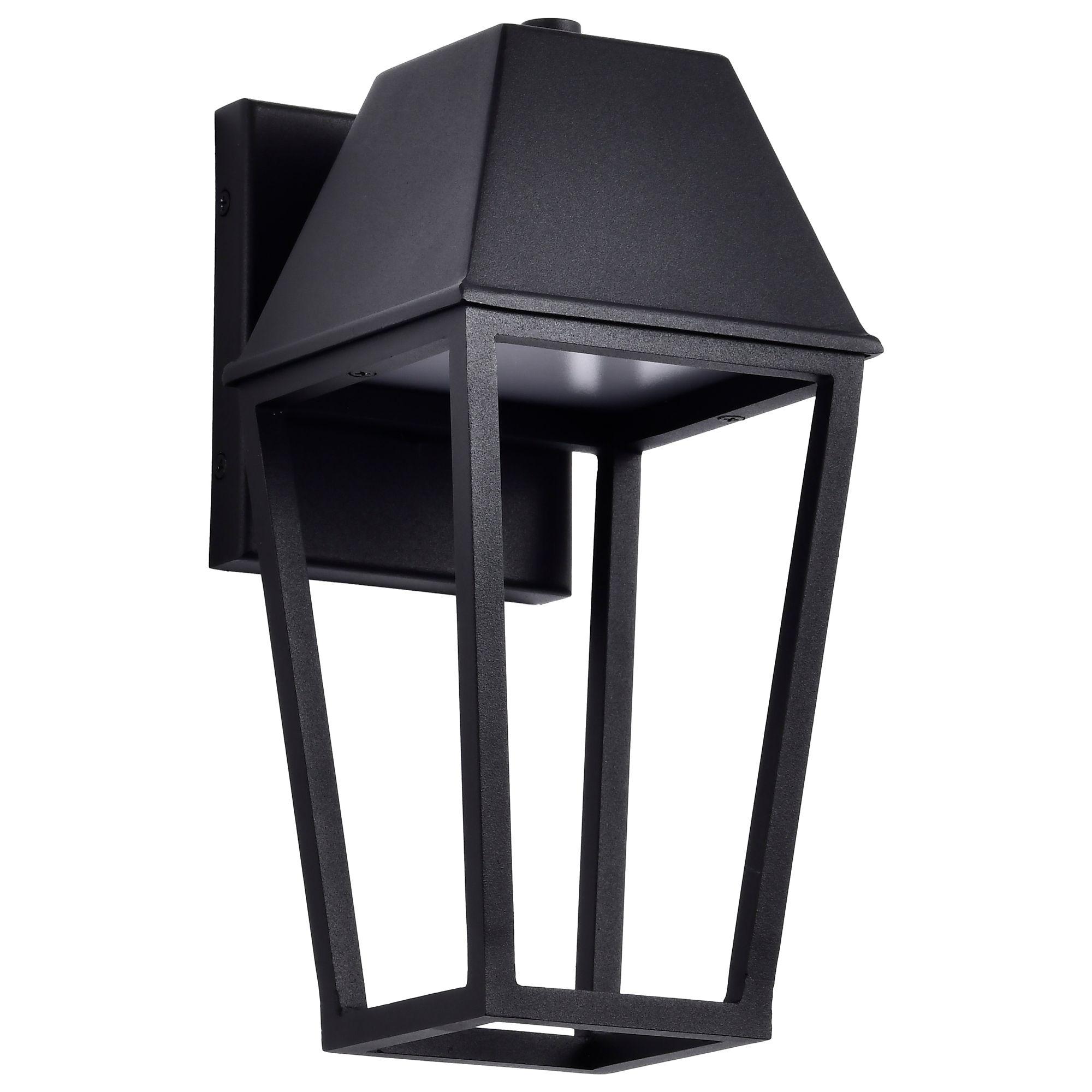 Image 2 Nuvo Colt 11 3/4" High Matte Black LED Small Outdoor Lantern more views