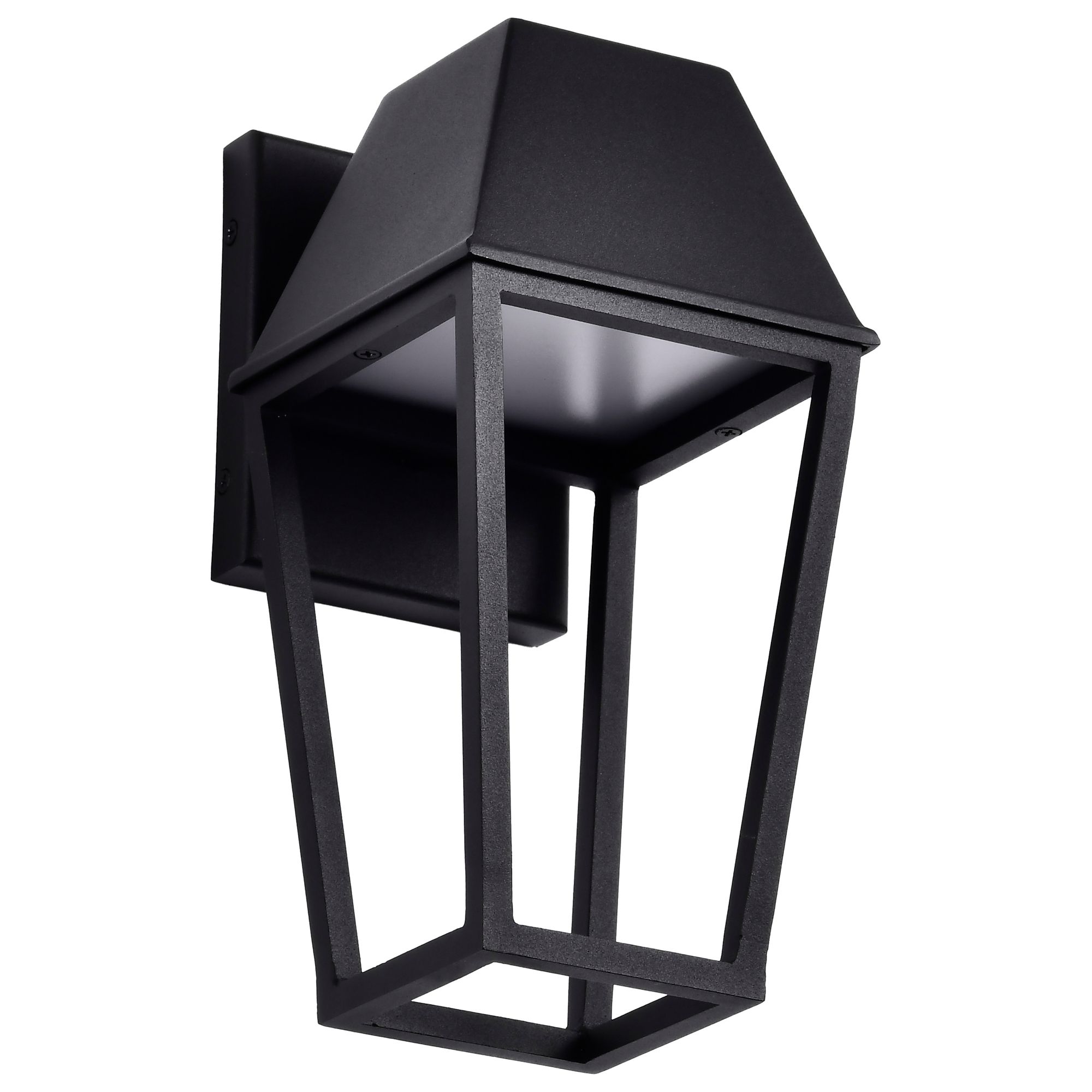 Image 3 Nuvo Colt 11 3/4" High Matte Black LED Small Outdoor Lantern more views