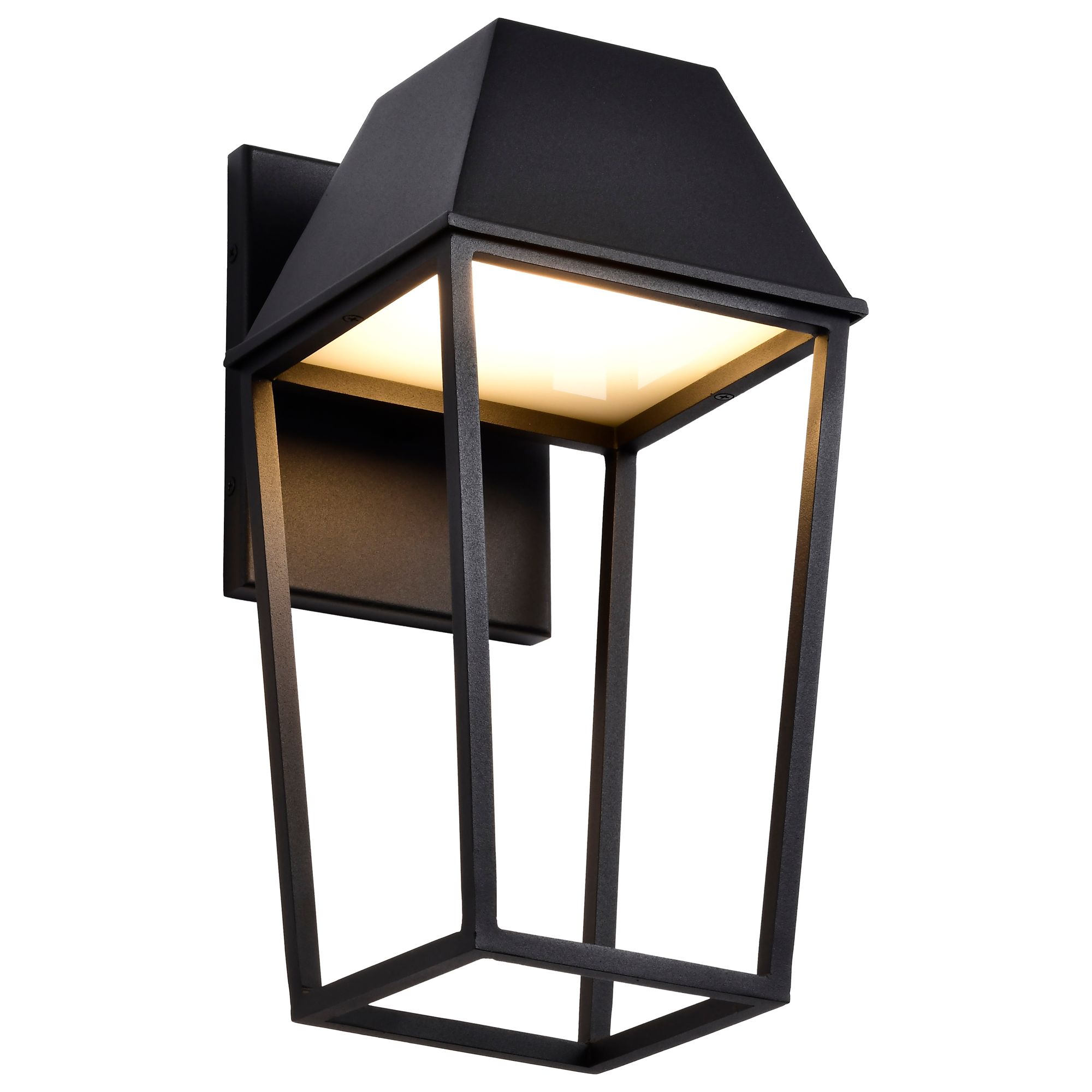 Image 4 Nuvo Colt 15 1/2" High Matte Black LED Medium Outdoor Lantern more views