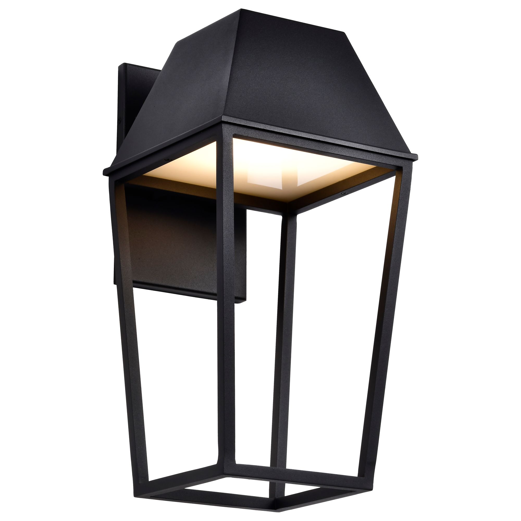 Image 4 Nuvo Colt 20" High Matte Black LED Large Outdoor Lantern more views