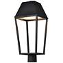 1_Nuvo Colt 20" High Matte Black LED Outdoor Post Lantern