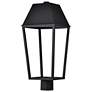 3_Nuvo Colt 20" High Matte Black LED Outdoor Post Lantern more views