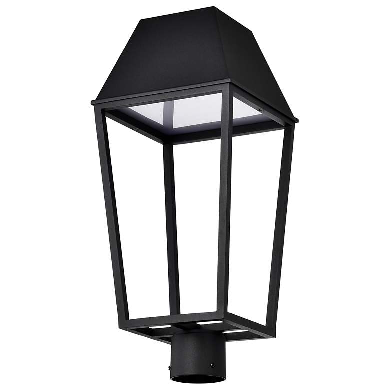 Image 5 Nuvo Colt 20" High Matte Black LED Outdoor Post Lantern more views