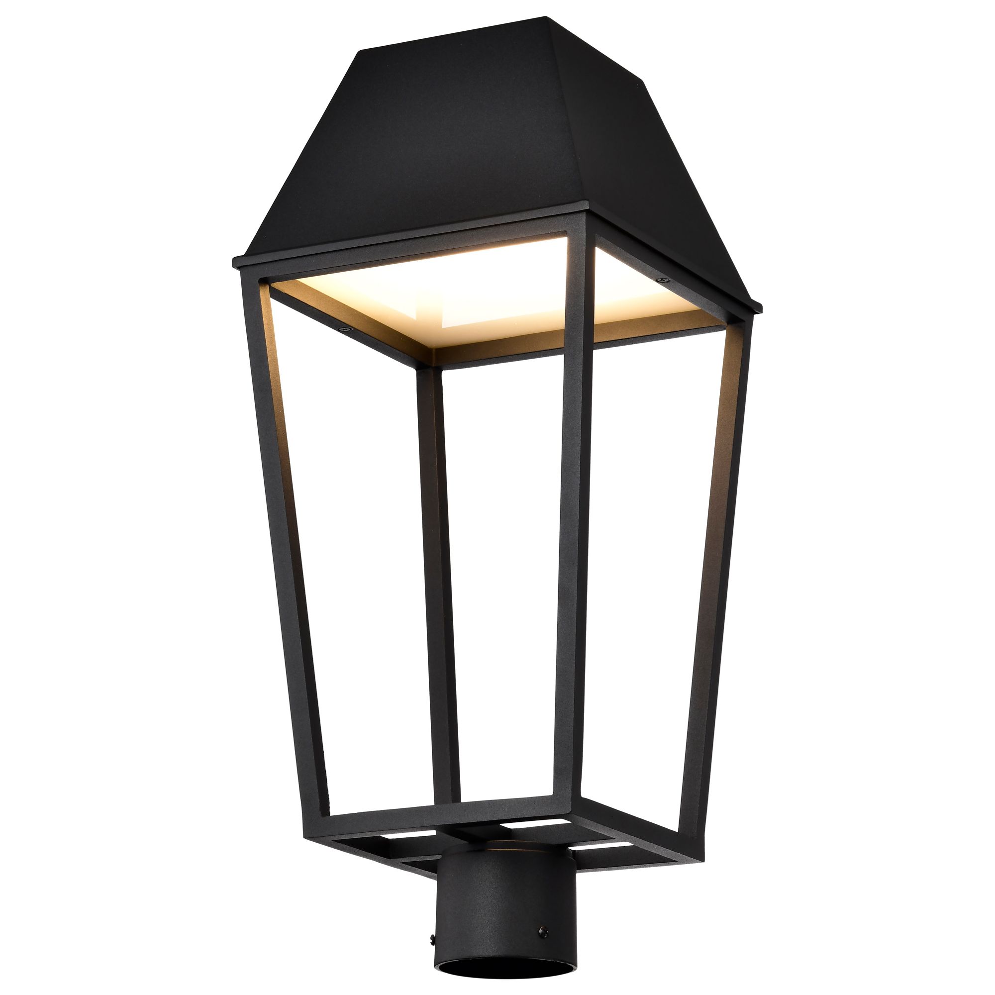 Image 6 Nuvo Colt 20" High Matte Black LED Outdoor Post Lantern more views