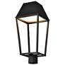 6_Nuvo Colt 20" High Matte Black LED Outdoor Post Lantern more views