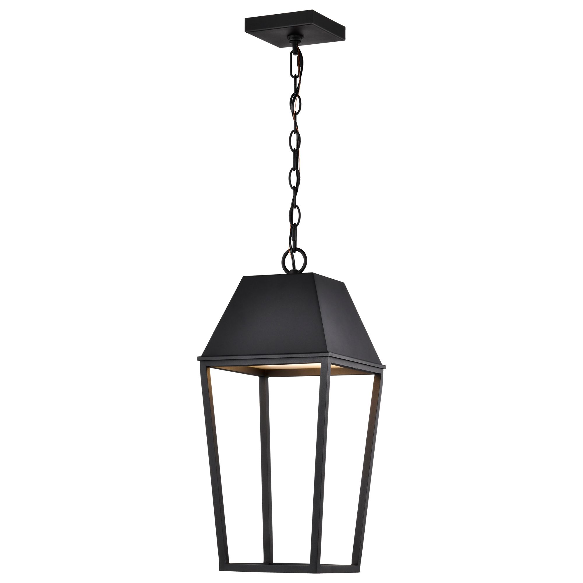 Image 4 Nuvo Colt 21 1/2" High Matte Black LED Hanging Pendant more views