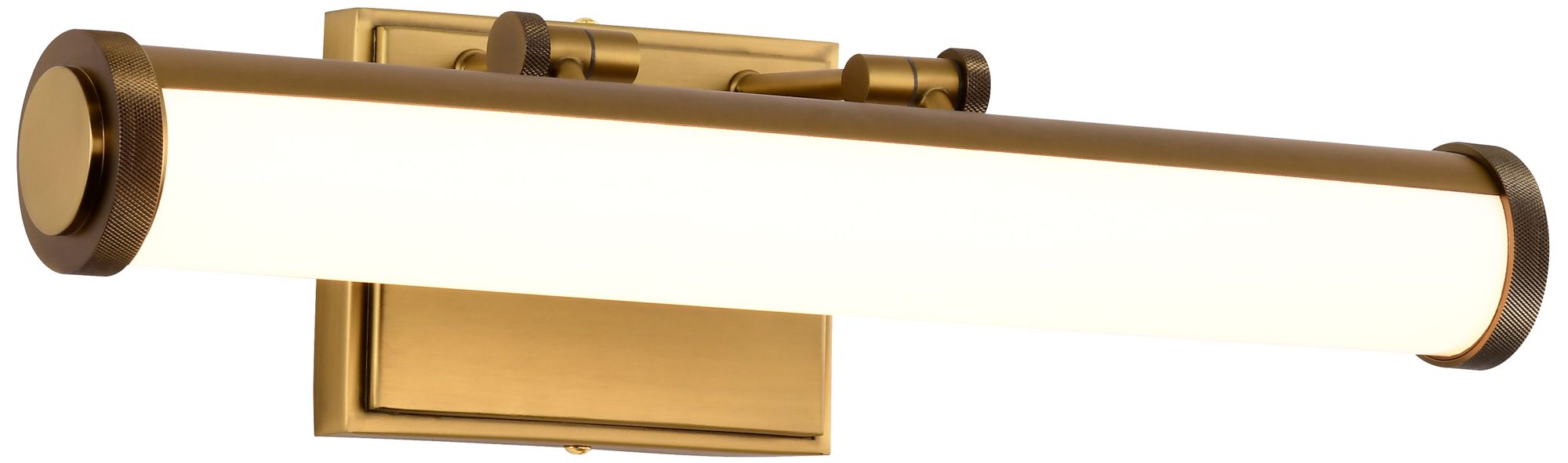 Nuvo Cora 18" Wide Vintage Brass LED Vanity - 3 CCT Selectable