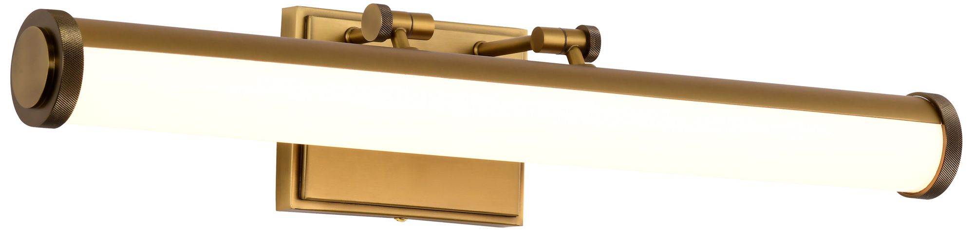 Nuvo Cora 24" Wide Vintage Brass LED Vanity - 3 CCT Selectable