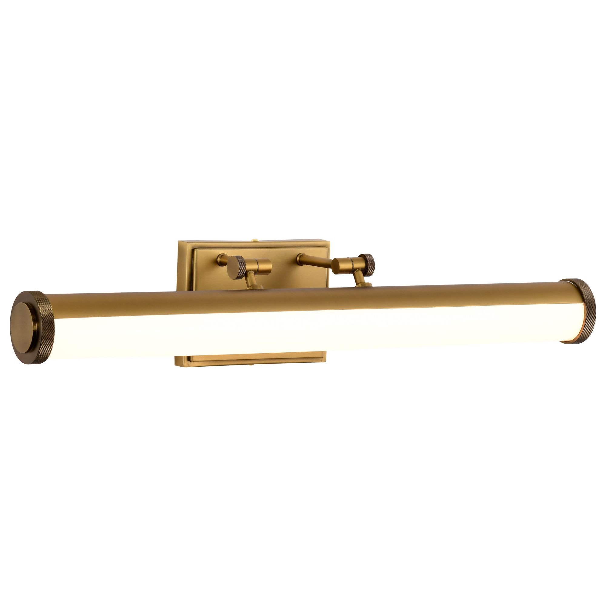 Image 6 Nuvo Cora 24" Wide Vintage Brass LED Vanity - 3 CCT Selectable more views