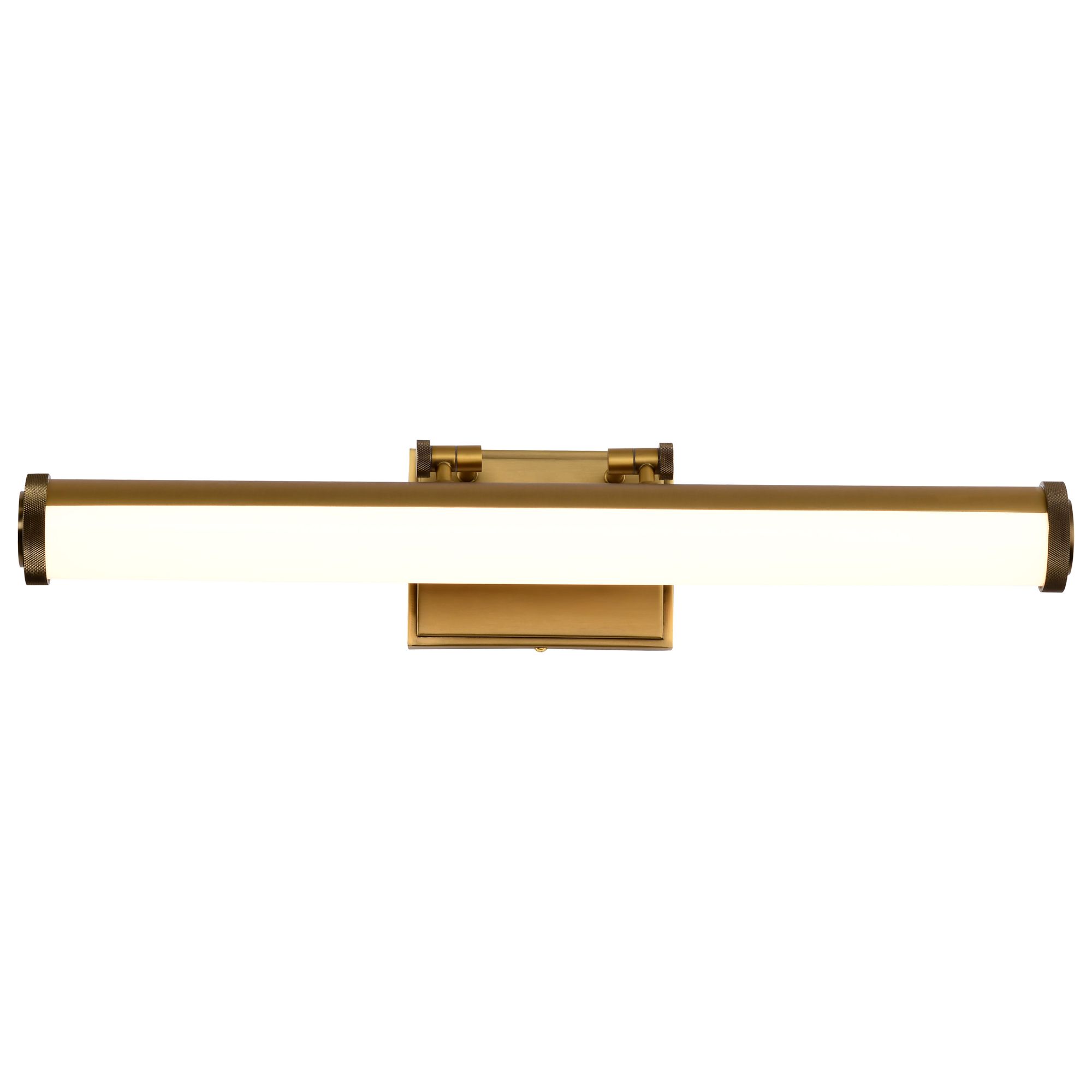 Nuvo Cora 24" Wide Vintage Brass LED Vanity - 3 CCT Selectable