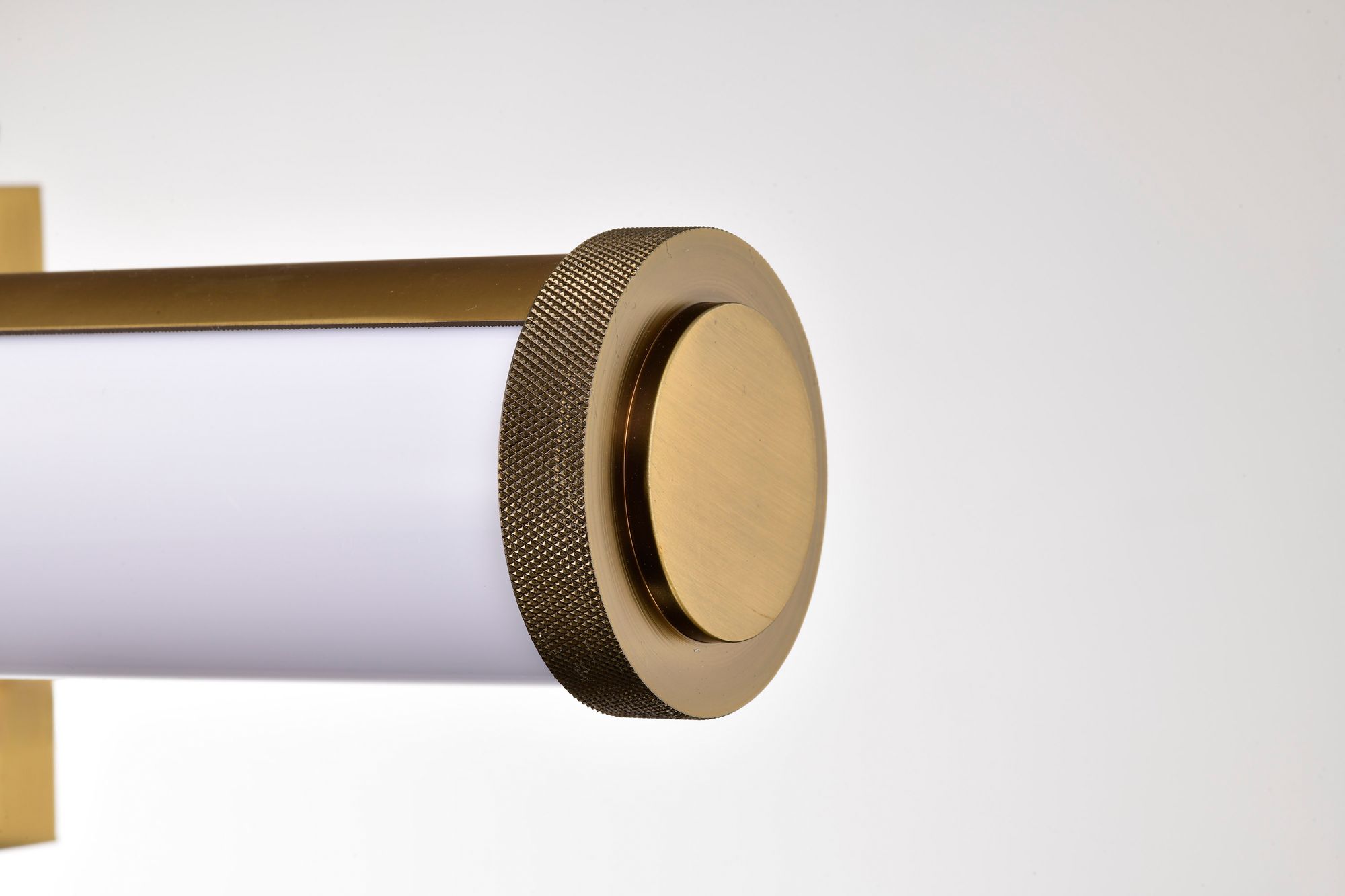 Nuvo Cora 36" Wide Vintage Brass LED Vanity - 3 CCT Selectable