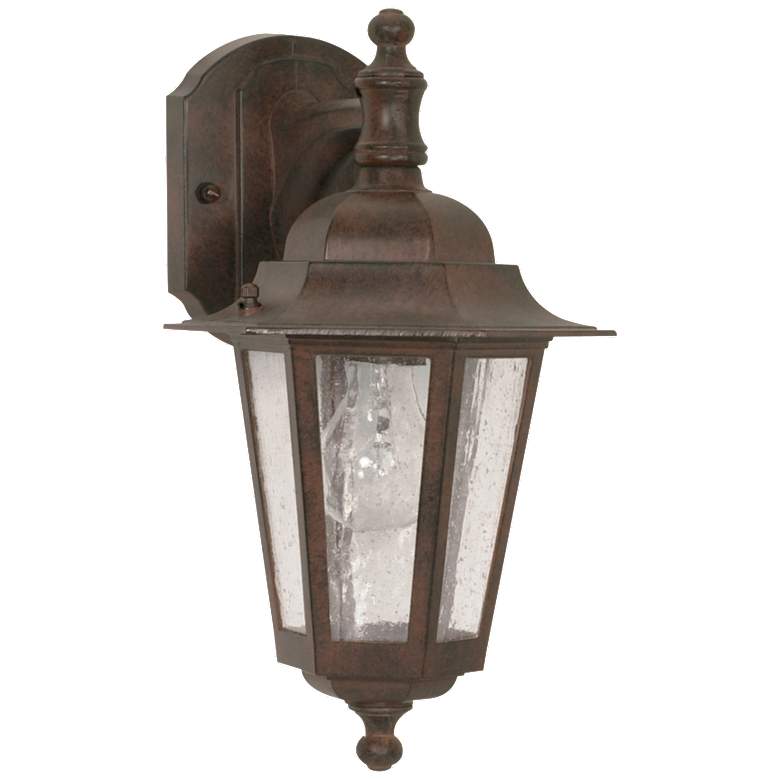 Image 1 Nuvo Cornerstone 13" High Traditional Bronze Outdoor Wall Light