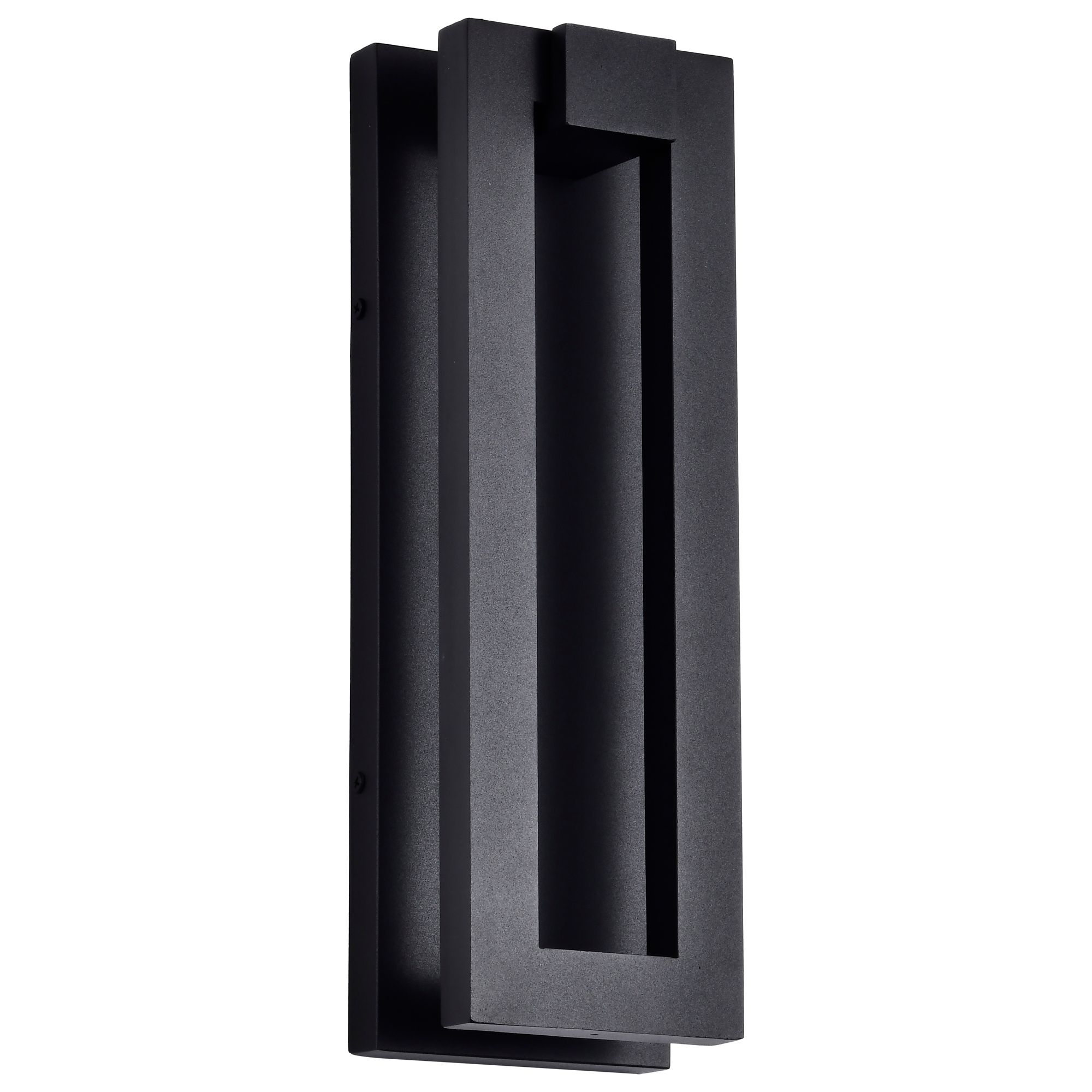 Image 2 Nuvo Crew 15" High Sand Black LED Outdoor Sconce more views