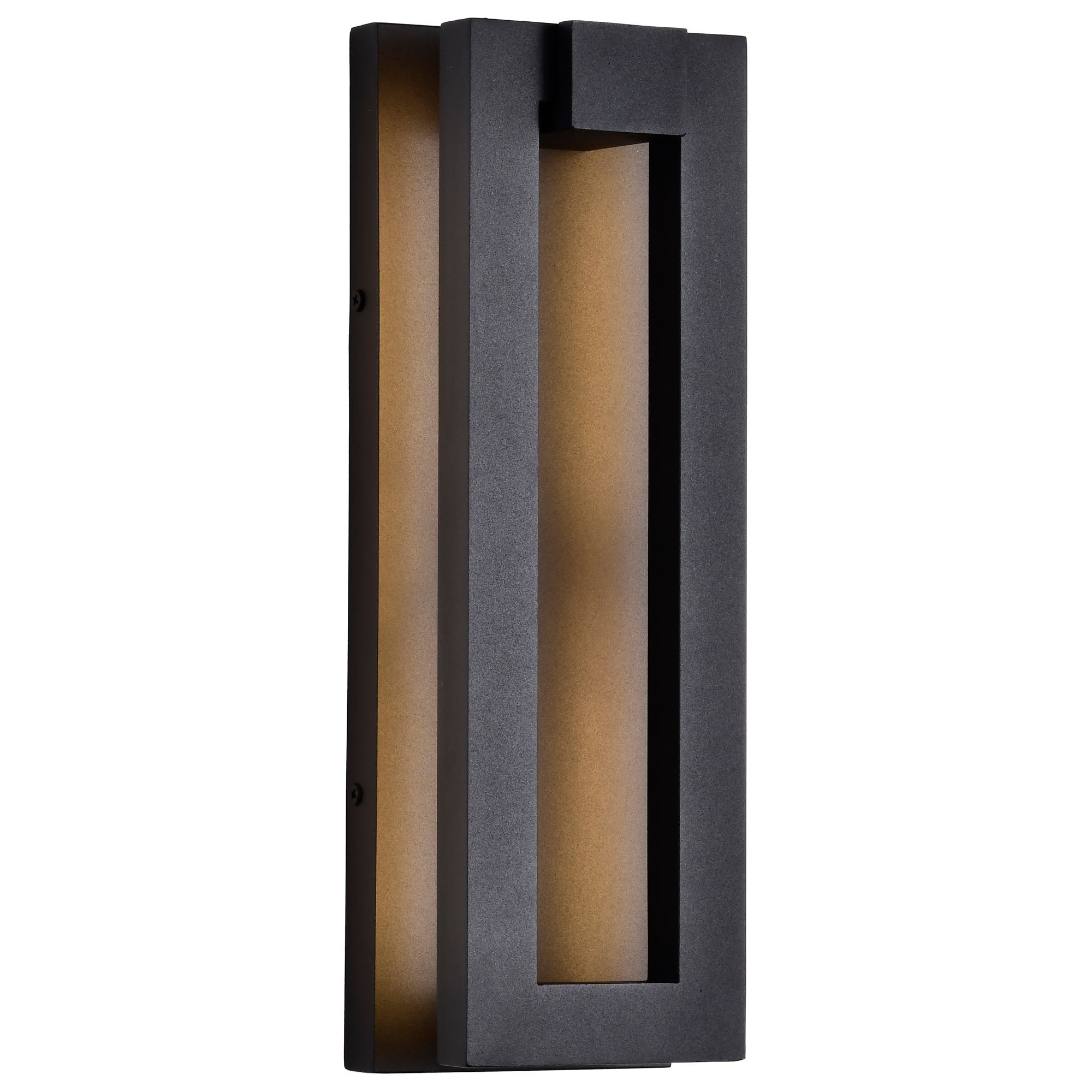 Image 4 Nuvo Crew 15" High Sand Black LED Outdoor Sconce more views
