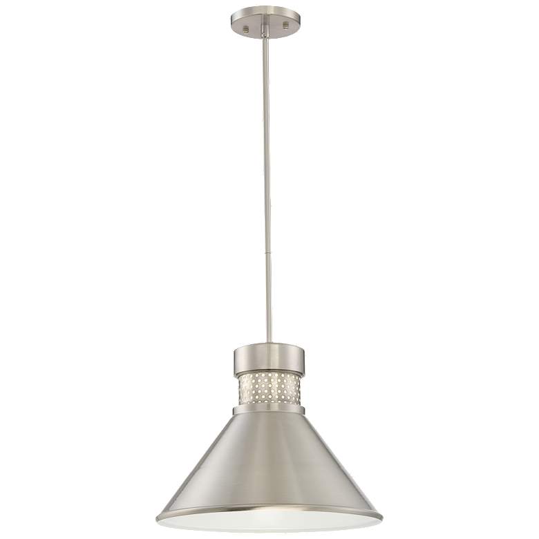 Image 1 Nuvo Doral 14" Wide Brushed Nickel Modern LED Pendant