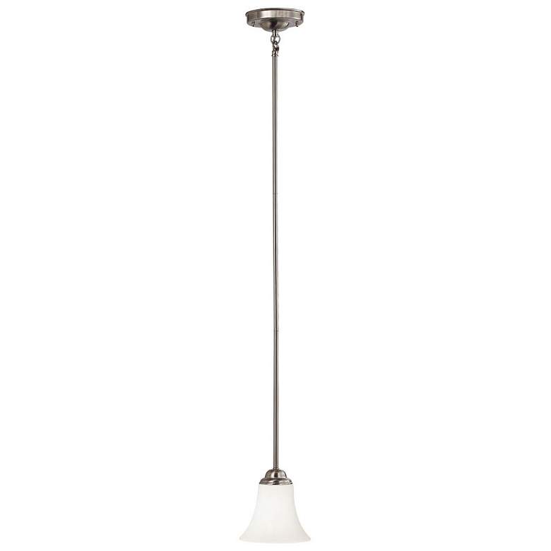 Image 1 Nuvo Dupont 6" Brushed Nickel 1 Light Mini Pendant