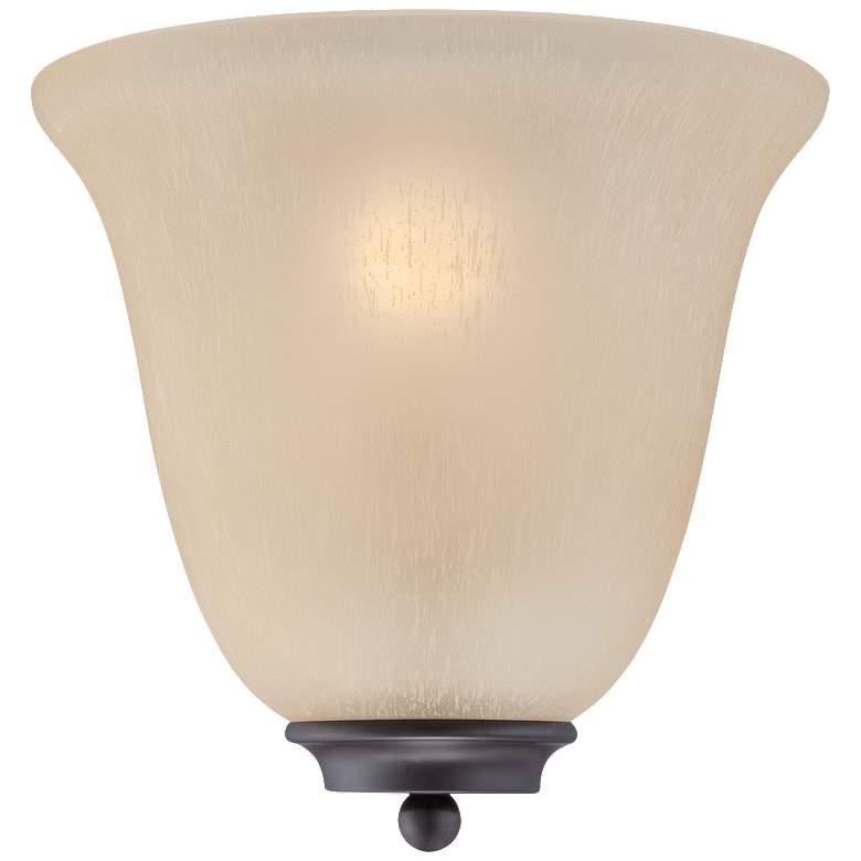 Image 1 Nuvo Empire 10" Wide Mahogany Bronze Champagne Glass Wall Sconce
