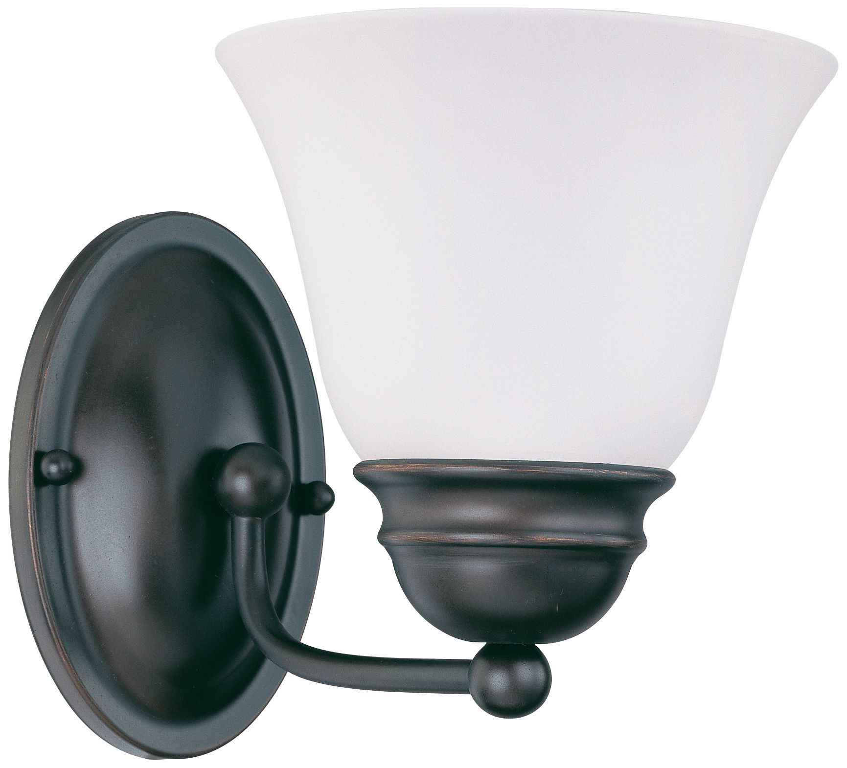 Nuvo Empire 6" Wide Mahogany Bronze/Frosted Glass Bath Light