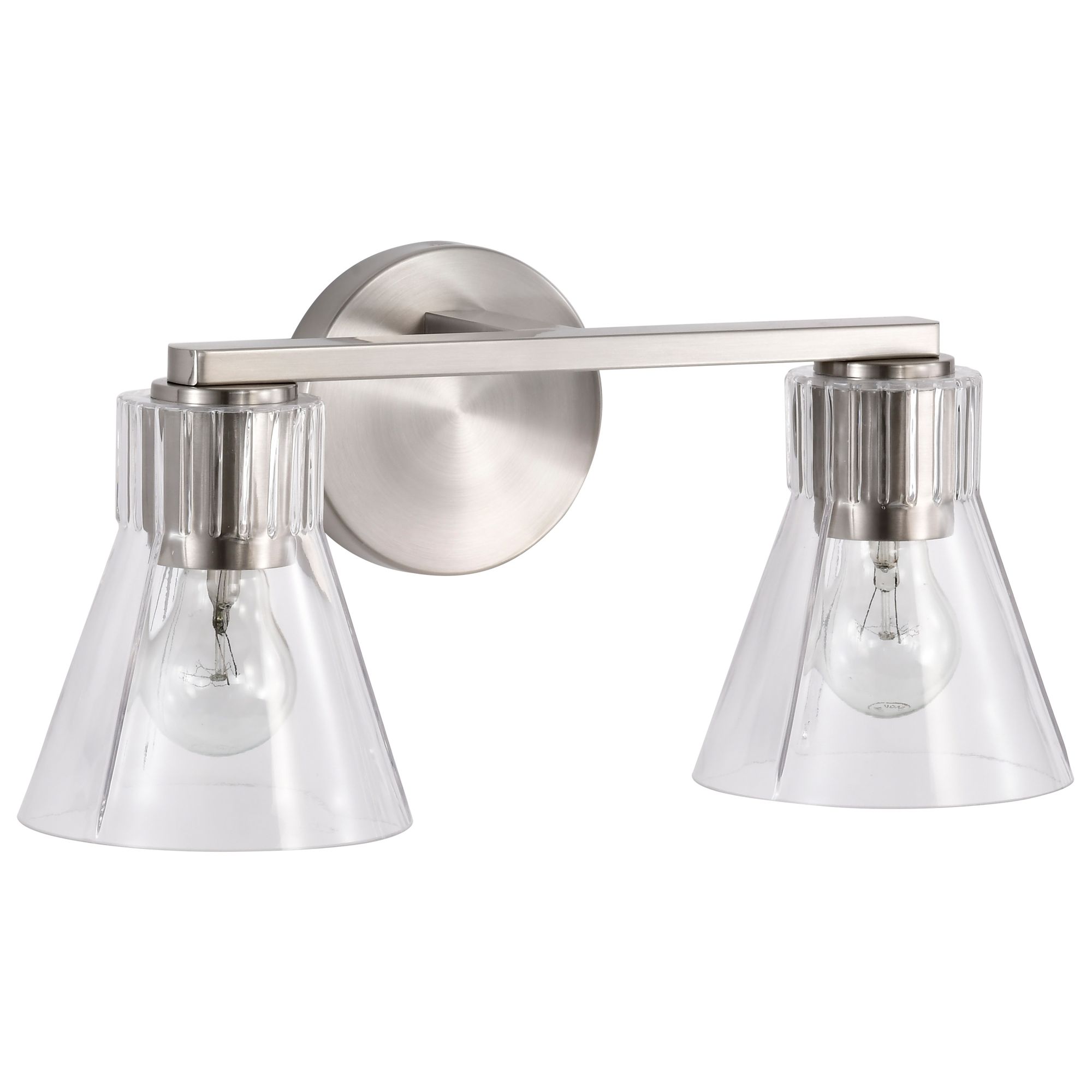 Image 3 Nuvo Gianna 16" Wide Brushed Nickel 2 Light Vanity more views
