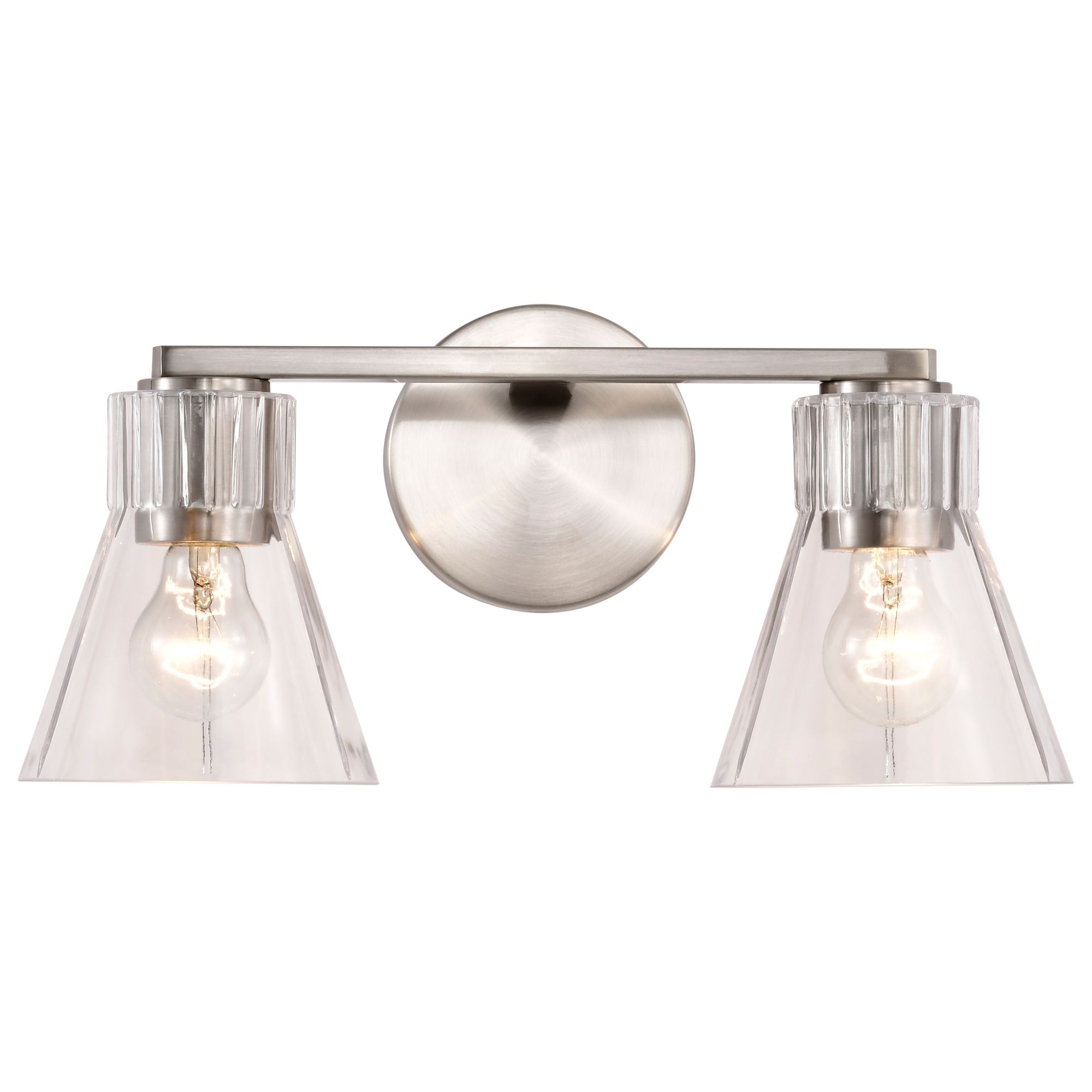 Image 6 Nuvo Gianna 16" Wide Brushed Nickel 2 Light Vanity more views