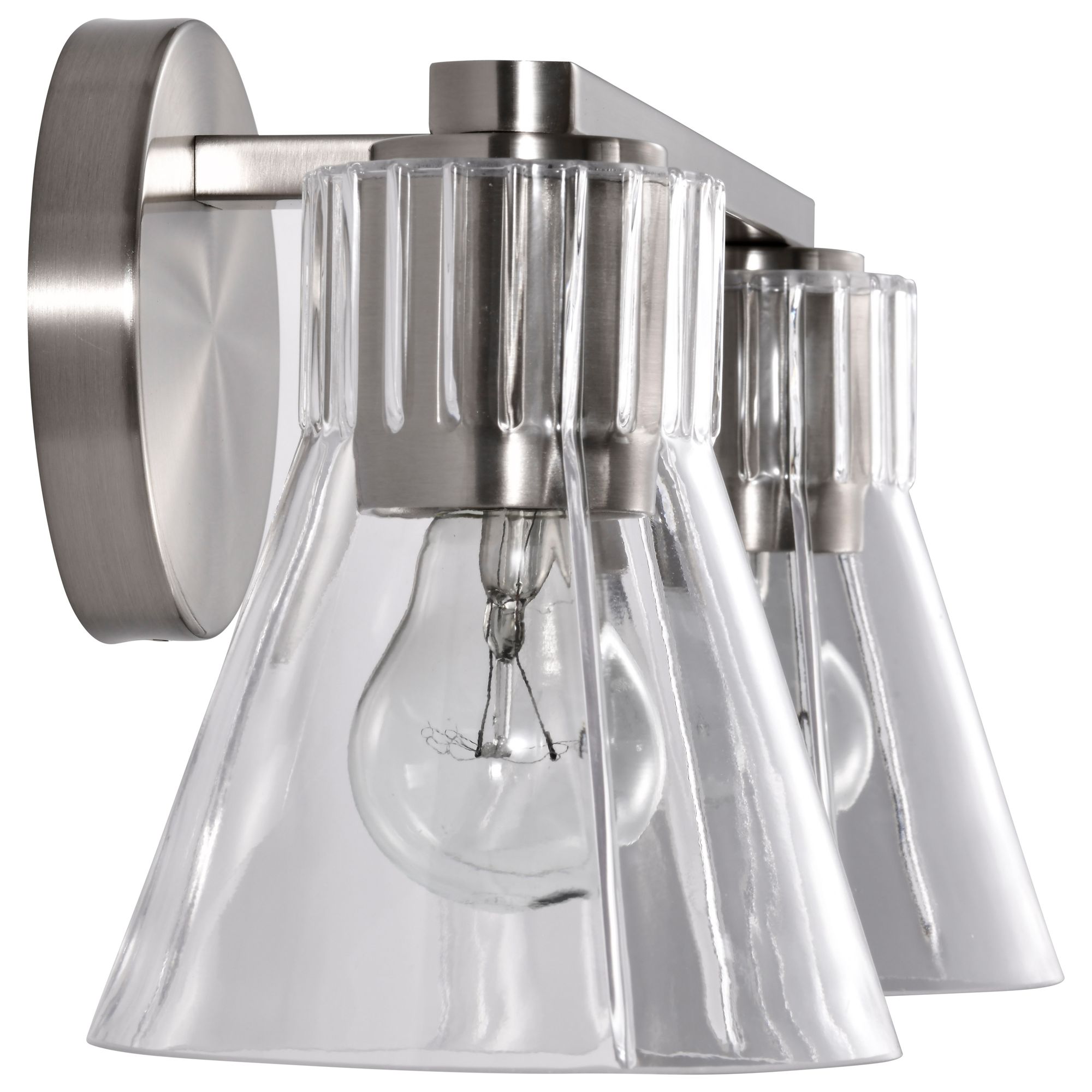 Image 7 Nuvo Gianna 16" Wide Brushed Nickel 2 Light Vanity more views