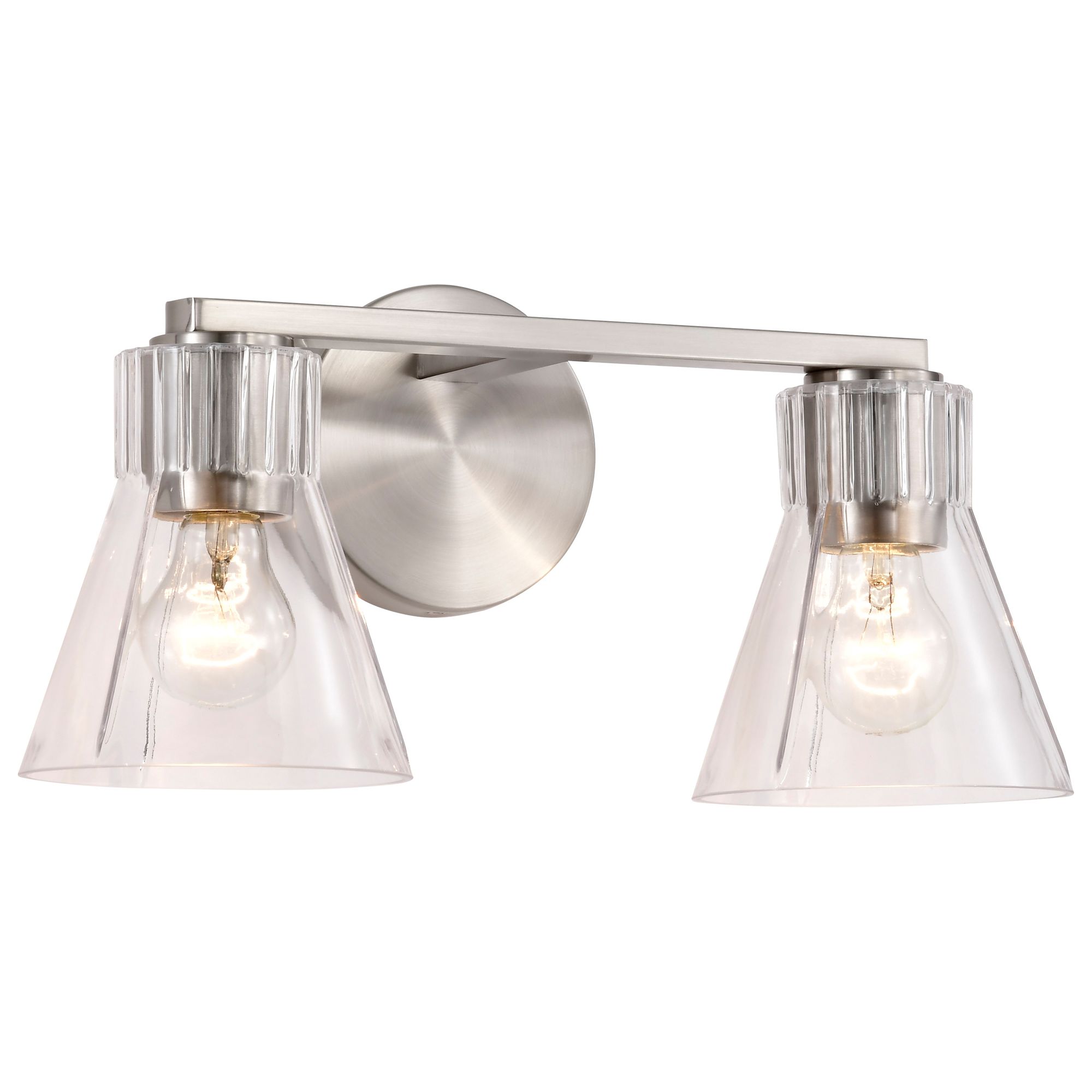 Image 2 Nuvo Gianna 16" Wide Brushed Nickel 2 Light Vanity more views