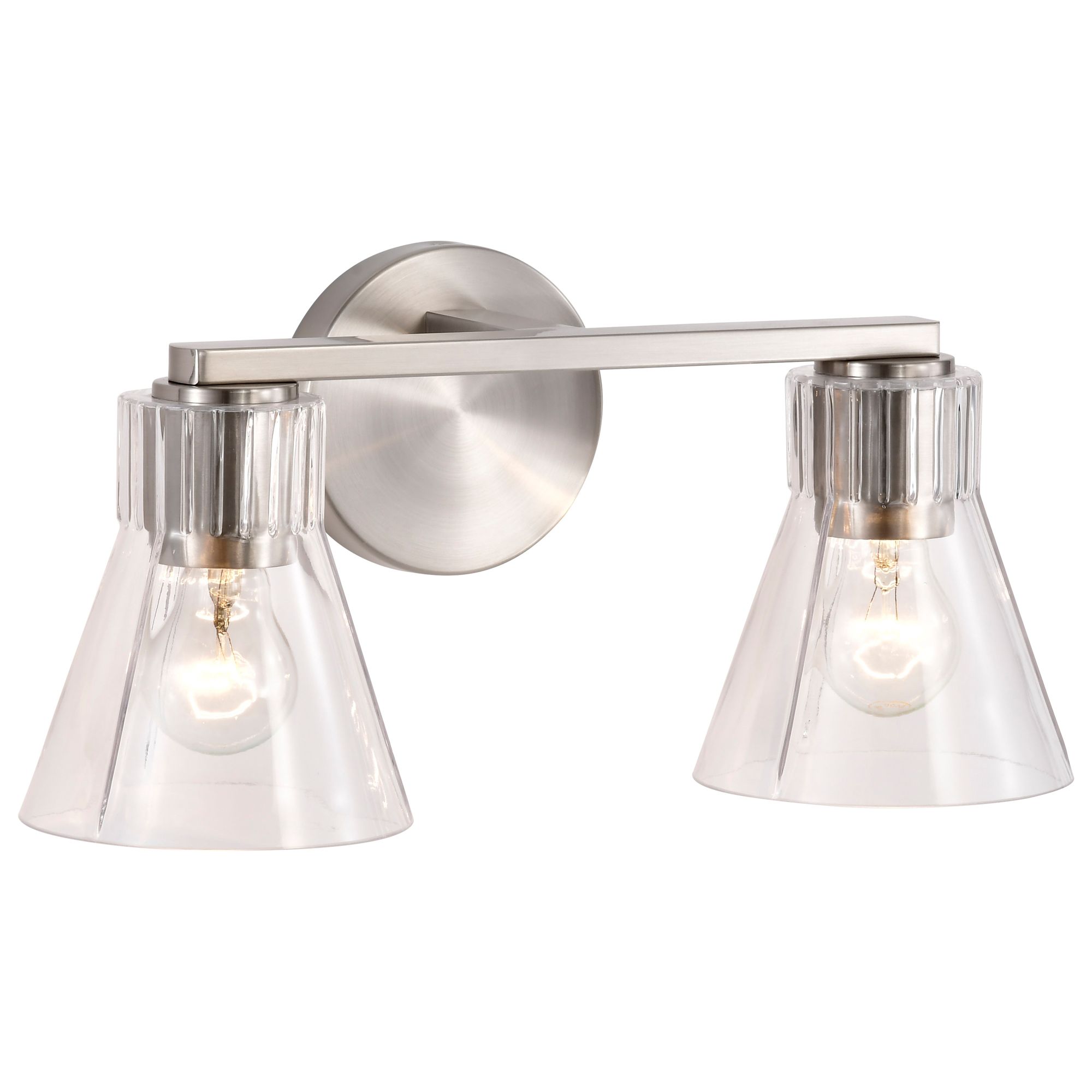 Image 4 Nuvo Gianna 16" Wide Brushed Nickel 2 Light Vanity more views