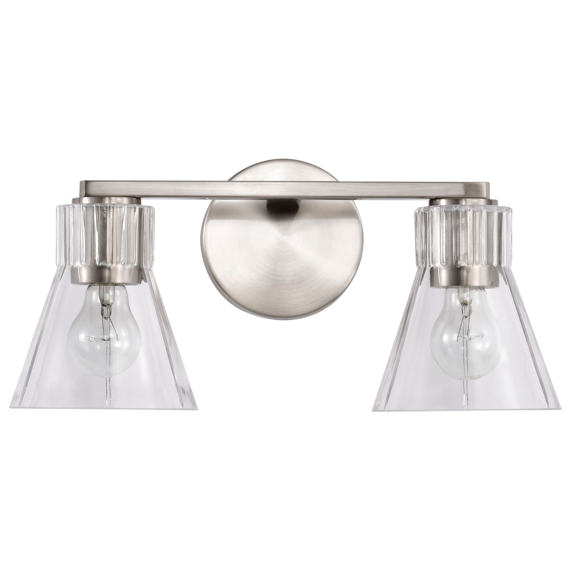 Image 5 Nuvo Gianna 16" Wide Brushed Nickel 2 Light Vanity more views